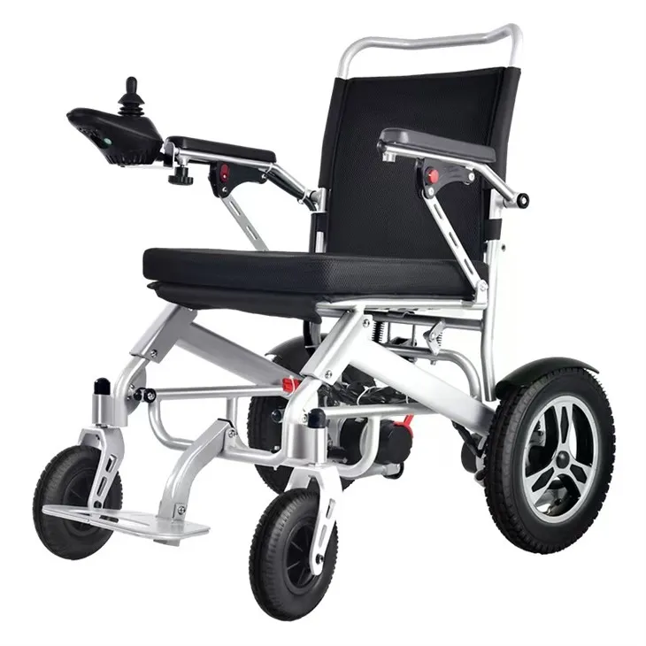 Sedia a rotelle portatile elettrica leggera